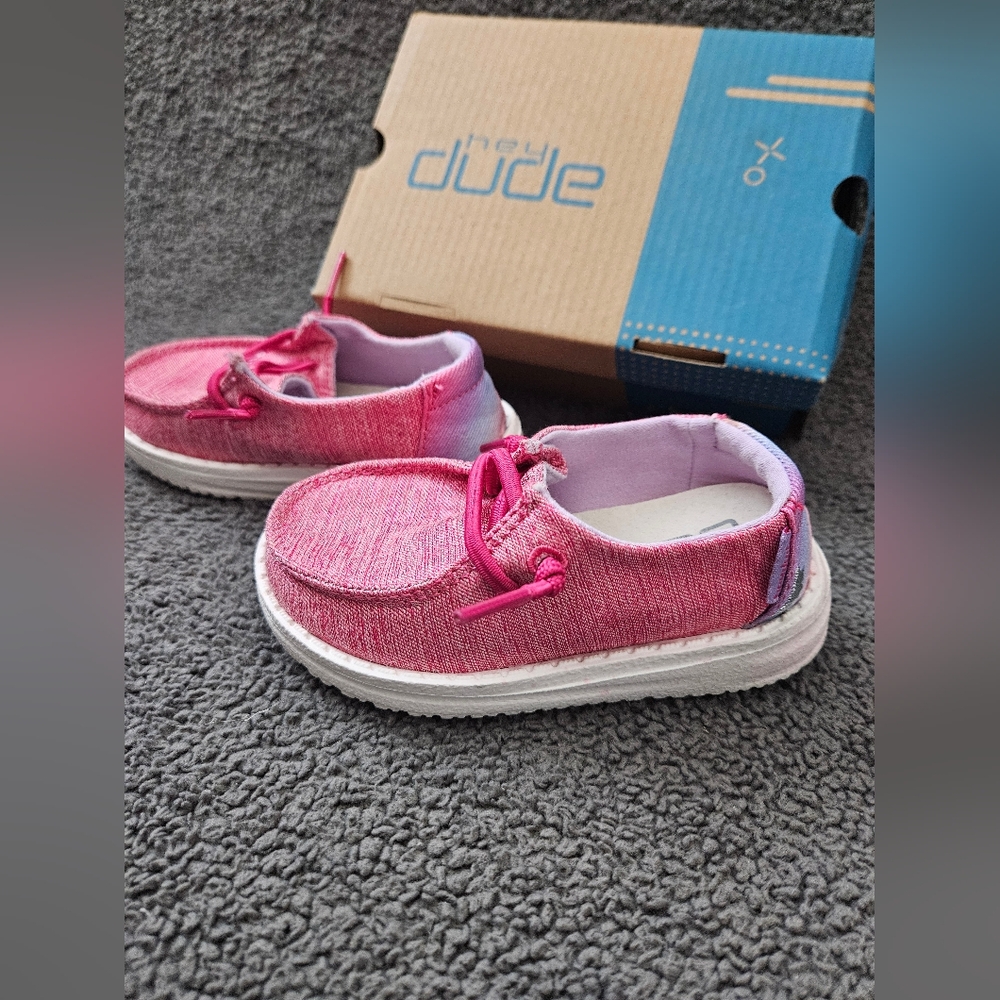 Hey Dude Sparkle Pink Wendy Toddler Sz 5
